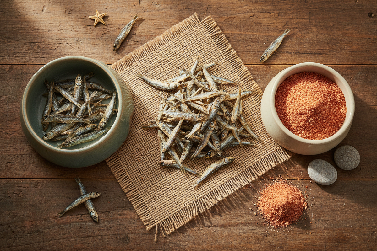 Pet food (dried fish)