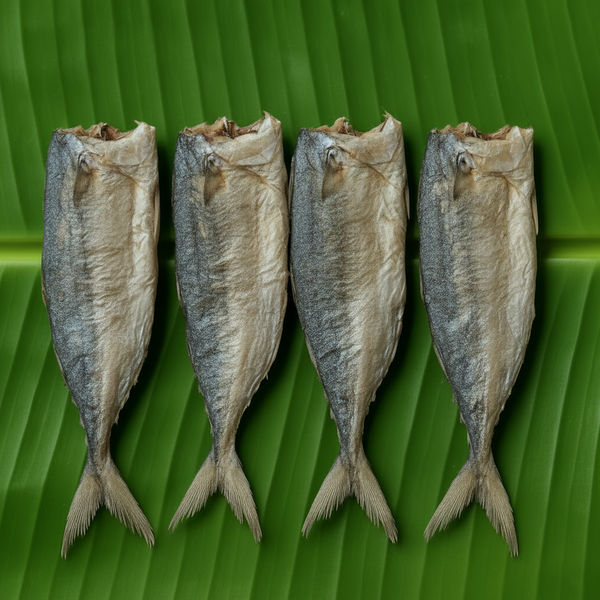 Headless Indian Mackerel on Banana Leaf
