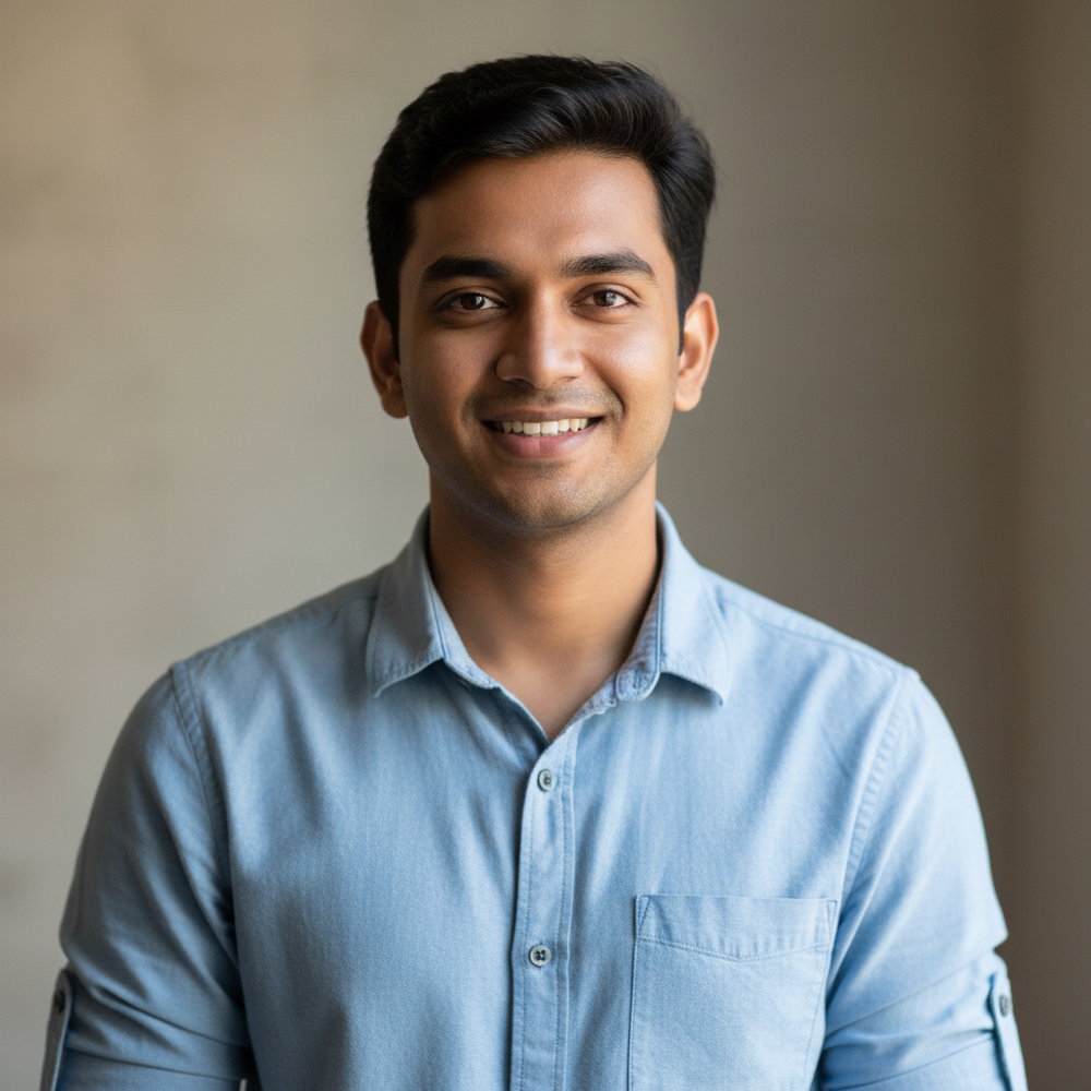 Young Casual South Indian Man