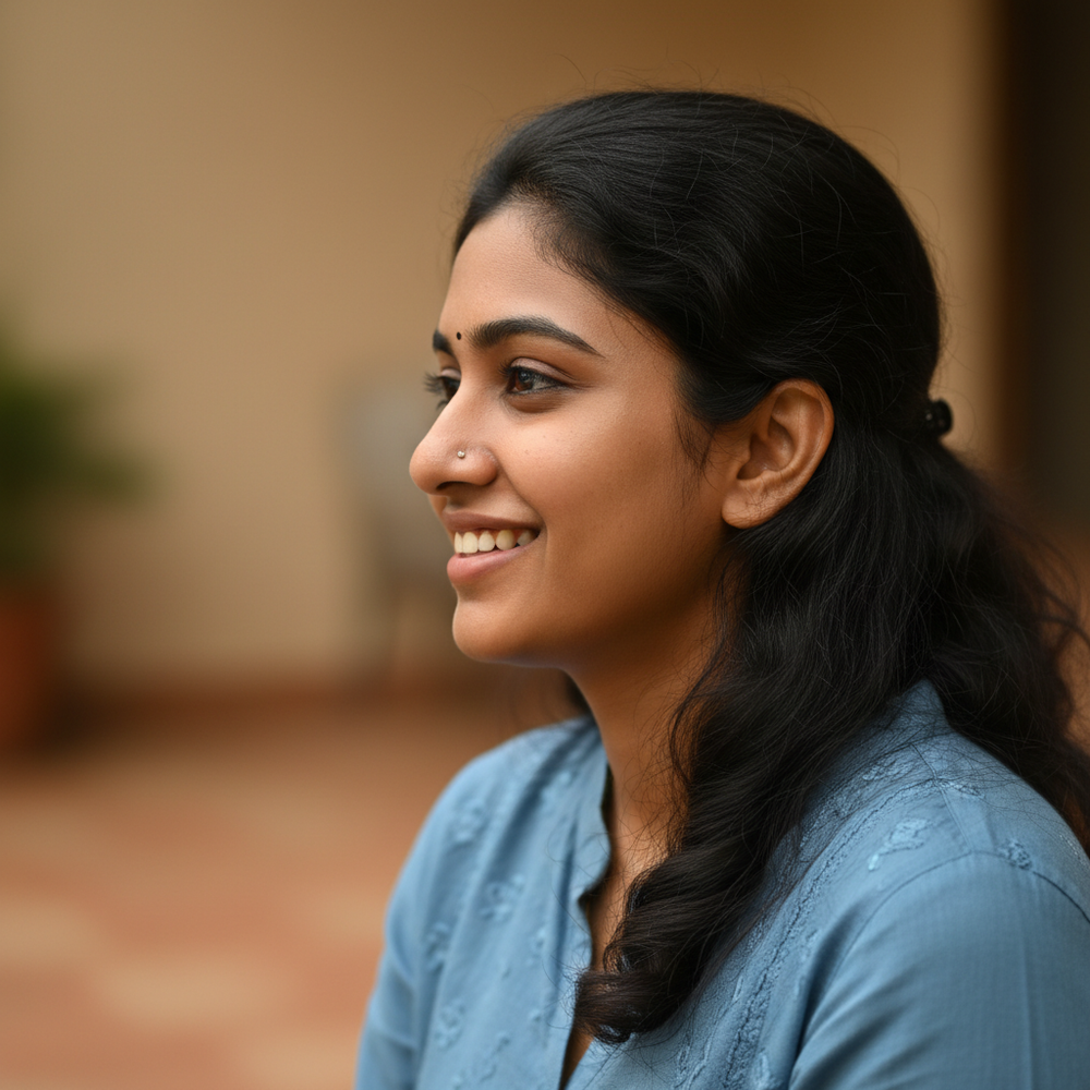 Young South Indian Woman Reviewer